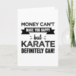 Karate macht dich glücklich Funny Gift Karte