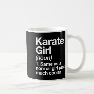 Karate-Mädchen Definition Lustig Sassy Sportarten  Kaffeetasse