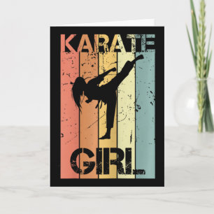 Karate Mädchen Karte