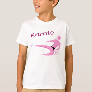 Karate-Mädchen-T - Shirt