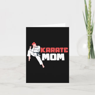 Karate Mama Karateka Selbstverteidigungskämpfer Karte