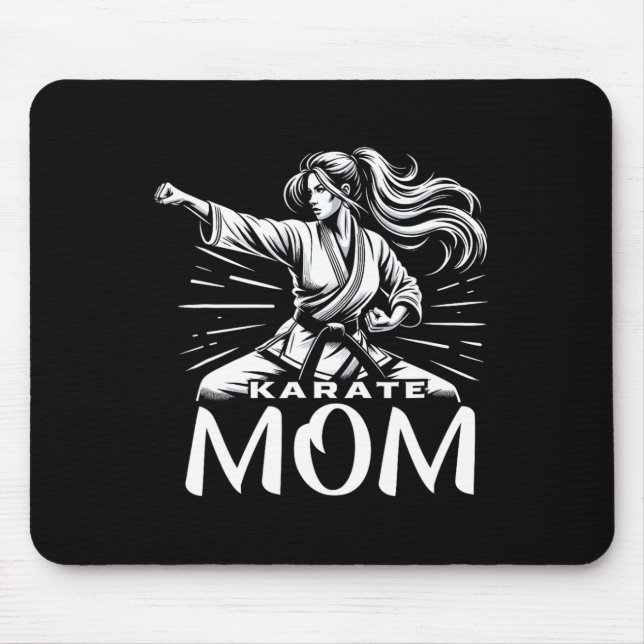 Karate Mama Martial Arts Mother Family Bonding Mousepad (Vorne)