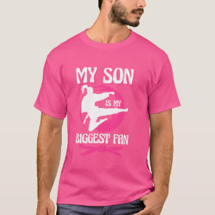 Karate Mama mein Sohn ist mein größter Fan Martial T-Shirt
