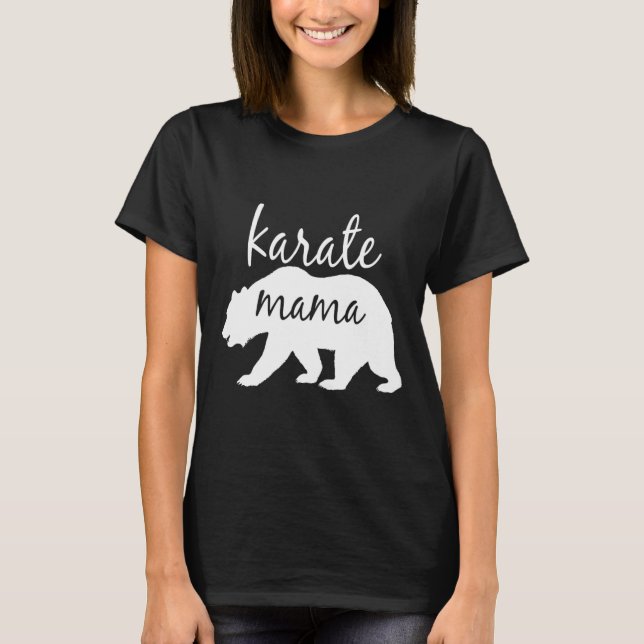 Karate Mama T Shirt Perfektes Geschenk für Mama Fr (Vorderseite)