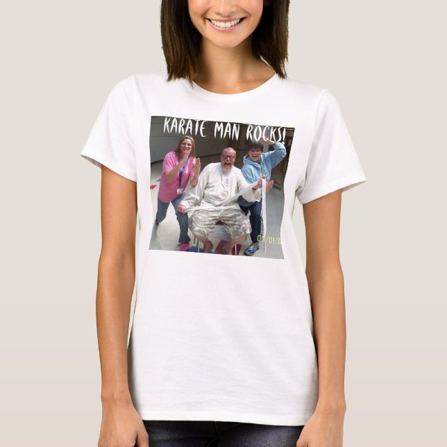 KARATE-MANN-FELSEN! T-Shirt (Vorderseite)