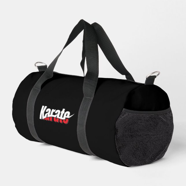 Karate Martial Arts Abstrakt Swish Duffle Bag (Rechte Ecke)
