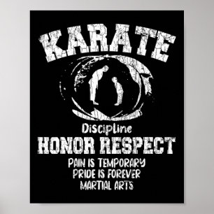 Karate Martial Arts Definition Funny Black Belt Gr Poster