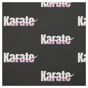 Karate Martial Arts Girly Pink Stoff