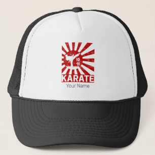 Karate Martial Arts mit Vintagem japanischem Desig Truckerkappe