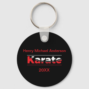 Karate Martial Arts Red Schlüsselanhänger