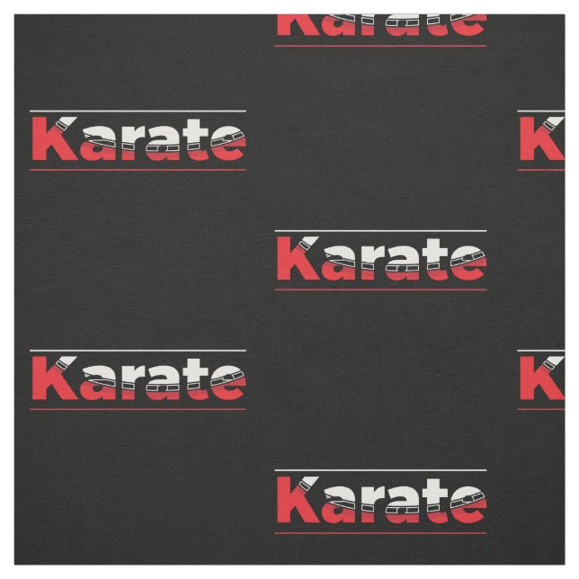 Karate Martial Arts Red Stoff (Muster)