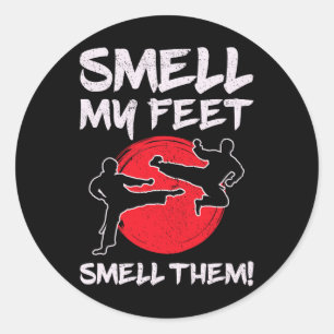 Karate Martial Arts riechen mein Feet Lover Funny  Runder Aufkleber