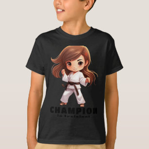 Karate Martial Arts T-Shirt für Mädchen