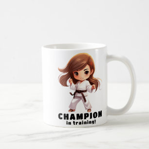 Karate Martial Arts T-Shirt für Mädchen  Kaffeetasse