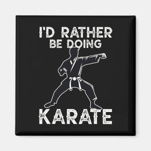 Karate Martial Arts Training Funny Karate Grafik Magnet