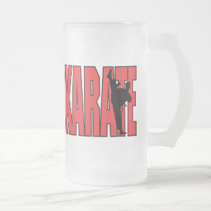 Karate Mattglas Bierglas