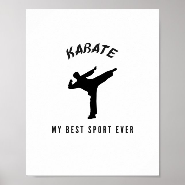 Karate meine beste Sportart aller Zeiten Poster (Vorne)