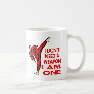 Karate, MIXED MARTIAL ARTS, BIN ICH eine Waffe Kaffeetasse
