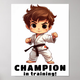 Karate-Mode-T-Shirt Poster