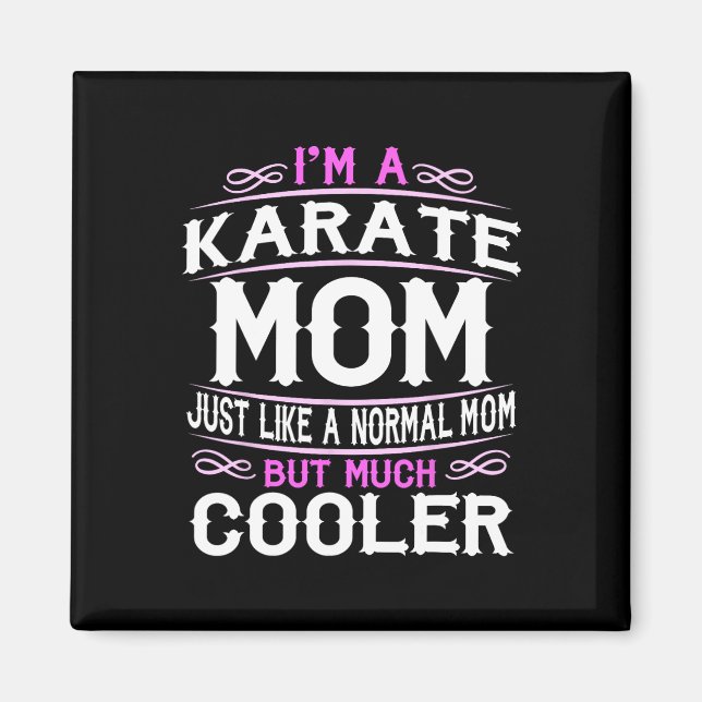 Karate-Mutter der Frauen Magnet (Vorne)