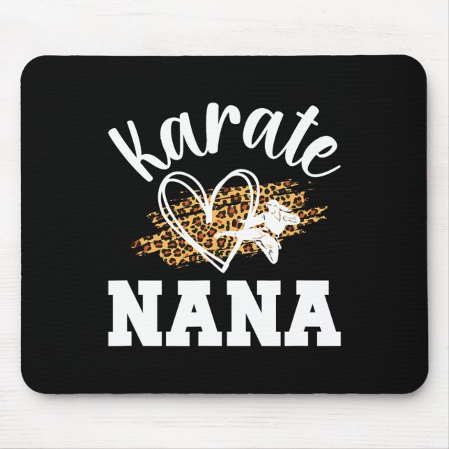 Karate Nana Leopard Karate Nana Grandma 1 Mousepad (Vorne)