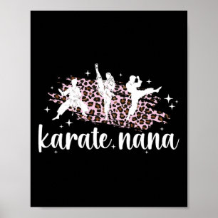 Karate Nana Leopard Karate Nana Oma Poster
