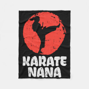 Karate Nana Ponytail Kick Japanisch Martial Arts G Fleecedecke