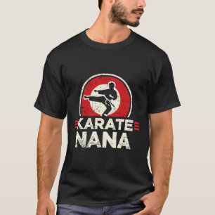 Karate Nana Retro Kick Silhouette T-Shirt