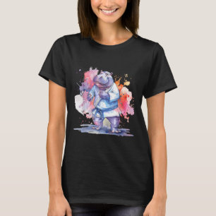 Karate Nilpferd Tier MMA Taekwondo Kampfsport T-Shirt
