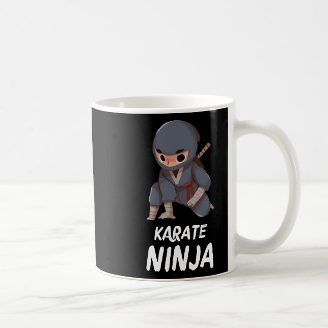 Karate Ninja Boy Funny Martial Arts Sports Kaffeetasse (Rechts)