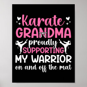Karate Oma unterstützt meinen Krieger Karate Grand Poster