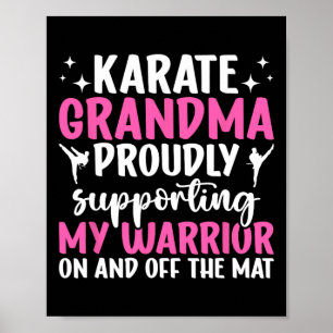 Karate Oma unterstützt meinen Krieger Karate Grand Poster