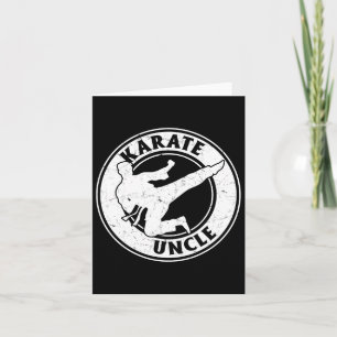 Karate Onkel Karate Kämpfer Onkel Karate Karte