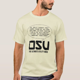 Karate Osu Shotokan Kata Ultimate Utility Word T-Shirt