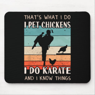 Karate Outfit - Hähnchenzucht Design Frauen Karat Mousepad