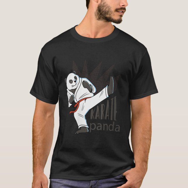 Karate Panda Coon Bear Sport Mial T-Shirt (Vorderseite)