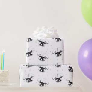 Karate Pattern Geschenkpapier