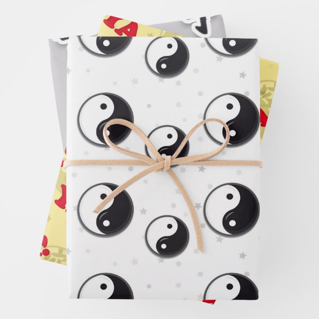 Karate Pattern Geschenkpapier Set (Beispiel)