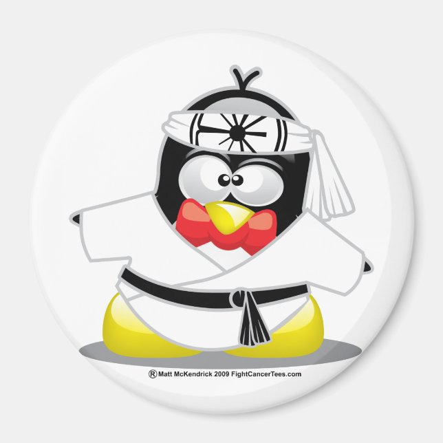 Karate Penguin Magnet (Vorne)