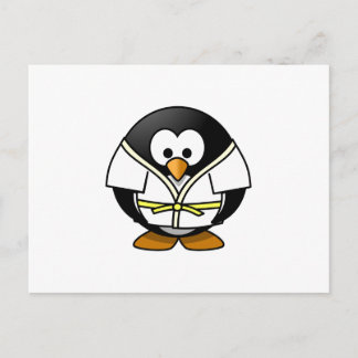 Karate Penguin Postkarte