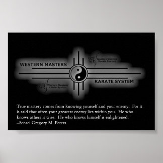 Karate-Poster Poster