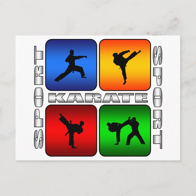 Karate Postkarte (Vorderseite)