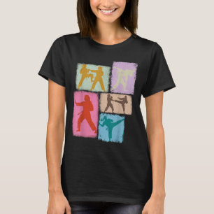 Karate-Praktiker Collage Frauen Kinder Sensei T-Shirt