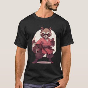Karate Raccoon Anime Racoon Martial Arts T Martial T-Shirt