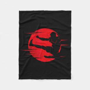 Karate Schatten Judo Kampfsport Japan Kung Fu Taek Fleecedecke
