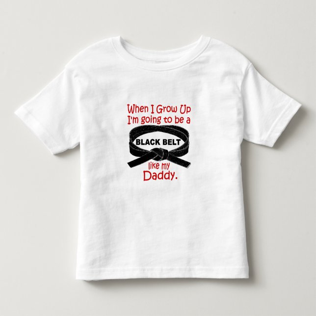 KARATE schwarzer Gürtel mögen meinen Vati 1 Kleinkind T-shirt (Vorderseite)