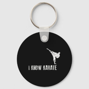 Karate-Shirt Ich kenne Karate Cool Martial Arts Ge Schlüsselanhänger