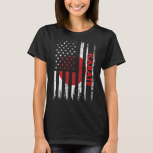 Karate Shirt Martial Arts Geschenk Japanische Flag