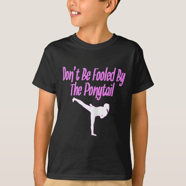 Karate-Shirts für Mädchen werden nicht vom Pon get T-Shirt (Vorderseite)