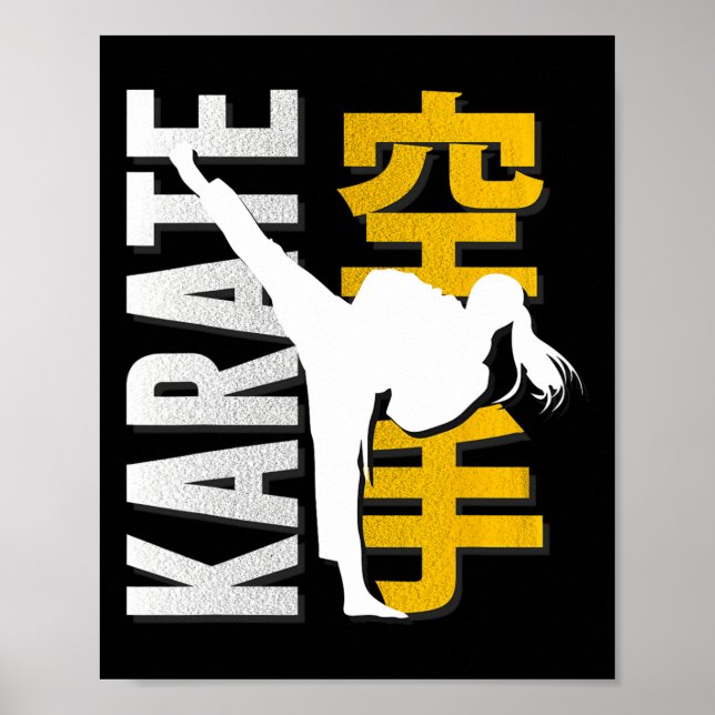 Karate Shirts Martial Arts - Mädchen Poster (Vorne)